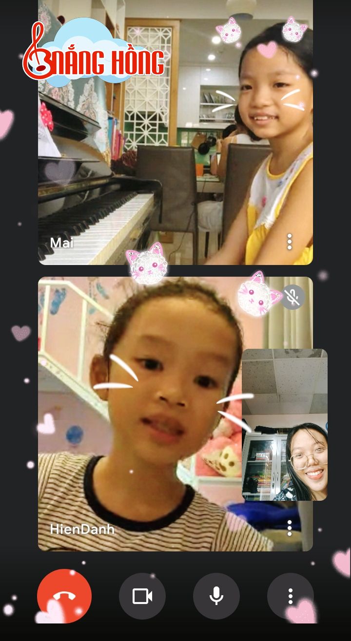 Một buổi học online của các bé cơ sở Phú Nhuận