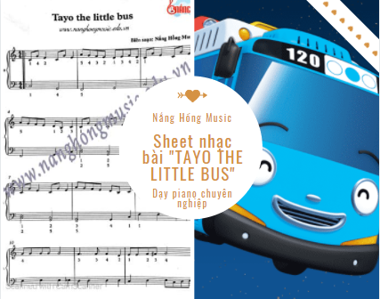 Sheet nhạc bài tayo the little bus
