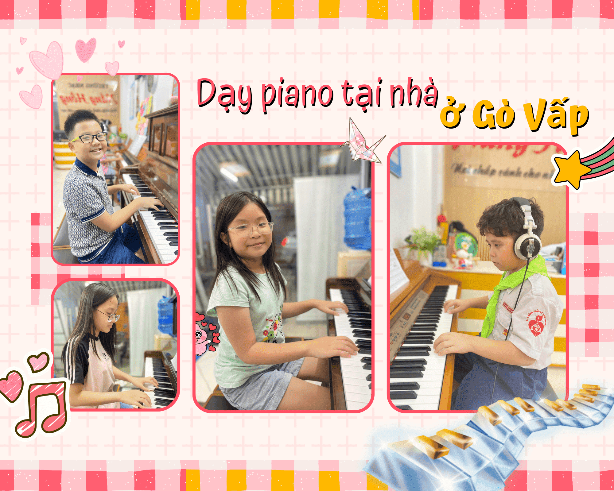 dạy piano tại nhà Gò Vấp