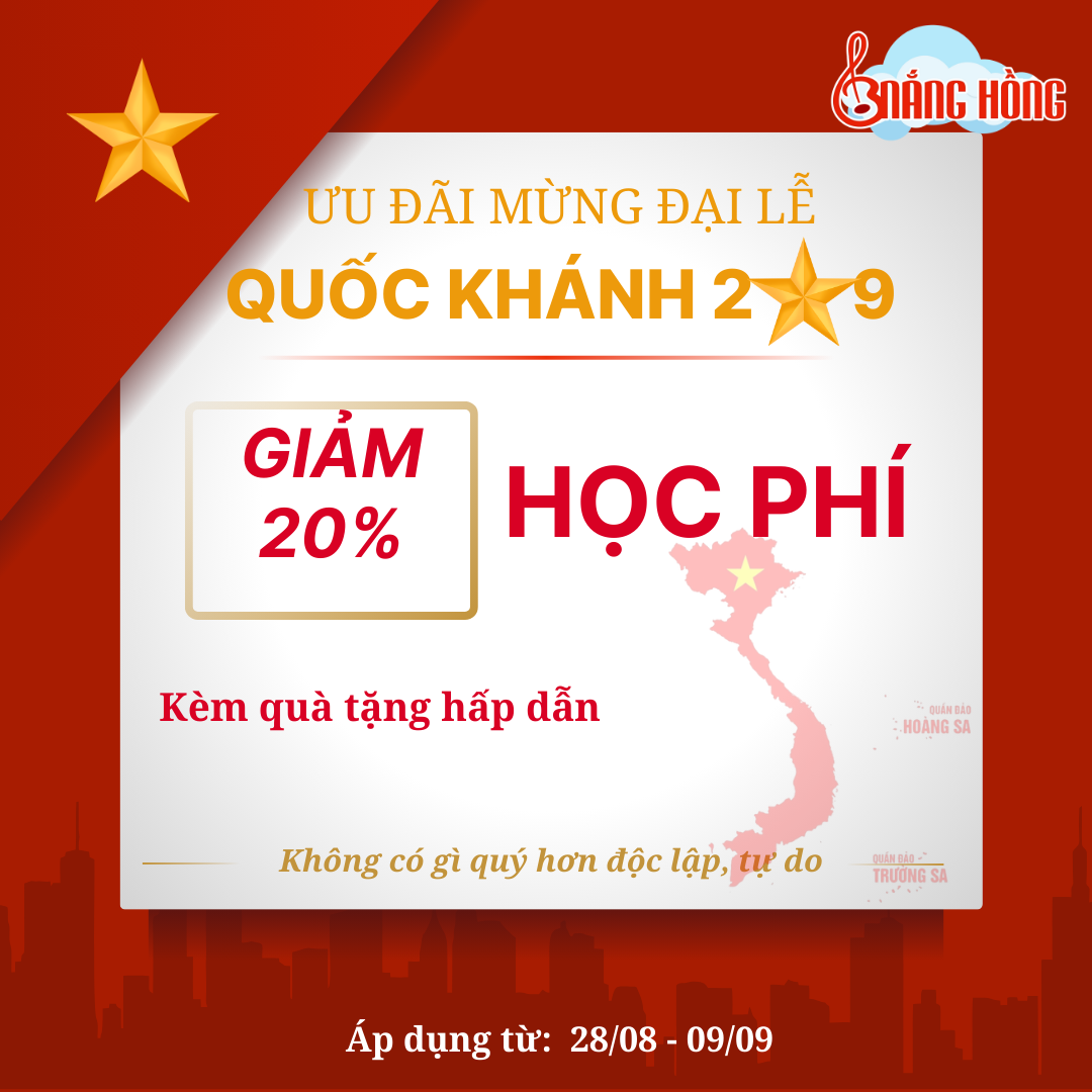 ưu đãi mừng đại lễ Quốc Khánh