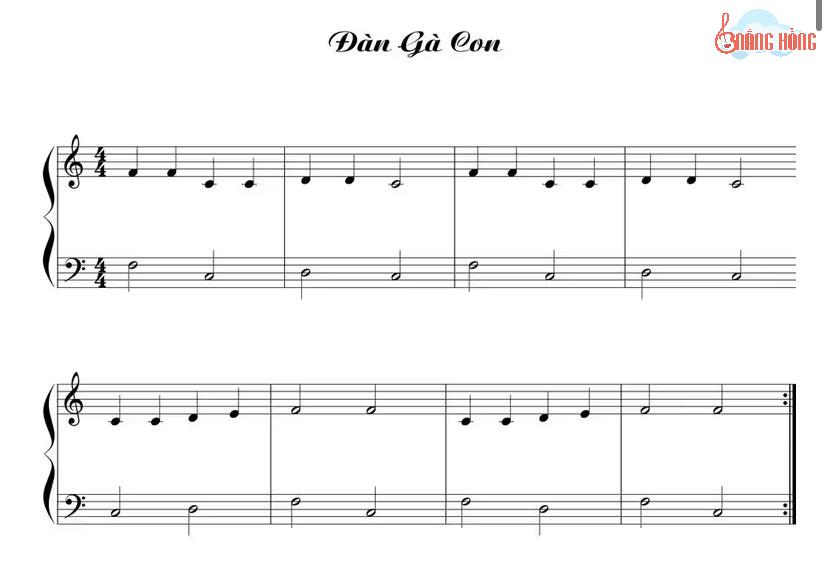 Bản piano đơn giản cho người mới học