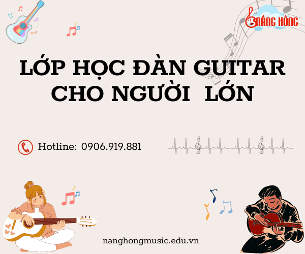 lớp học đàn guitar cho người lớn