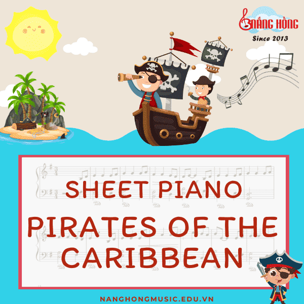 sheet piano cướp biển vùng caribbean bản dễ