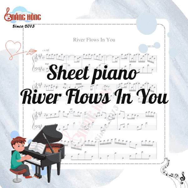 sheet piano river flows in you