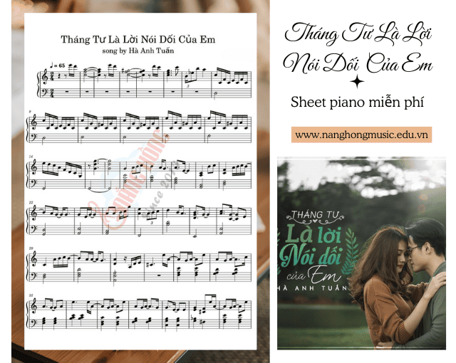 PIANO SHEET THÁNG TƯ LÀ LỜI NÓI DỐI CỦA EM (1)