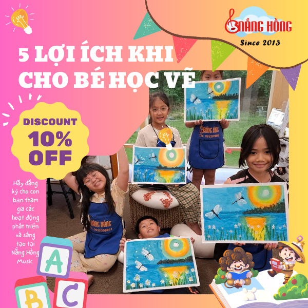 5 lợi ích khi cho bé học vẽ.