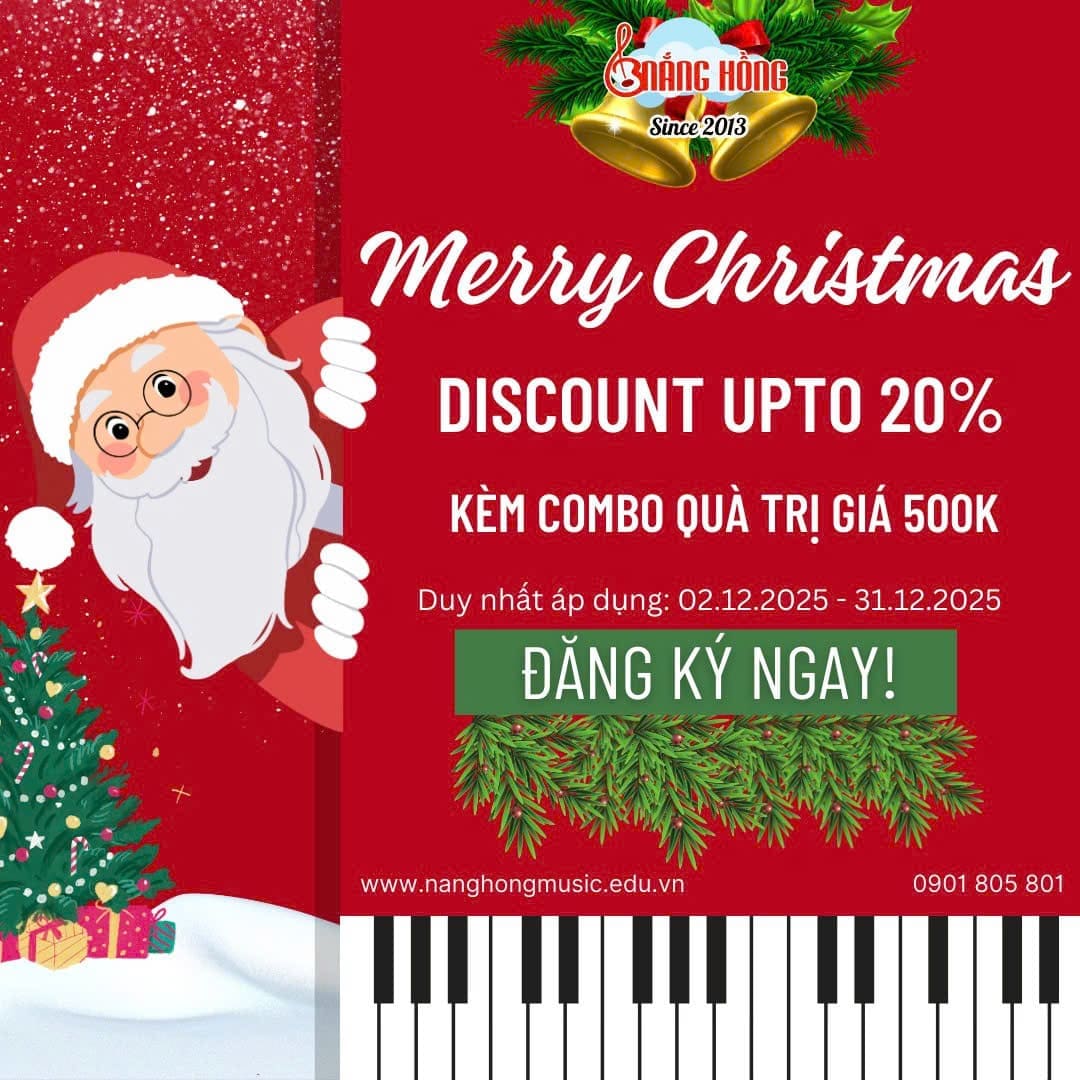 Ưu đãi giảm 20% học phí mùa giáng sinh