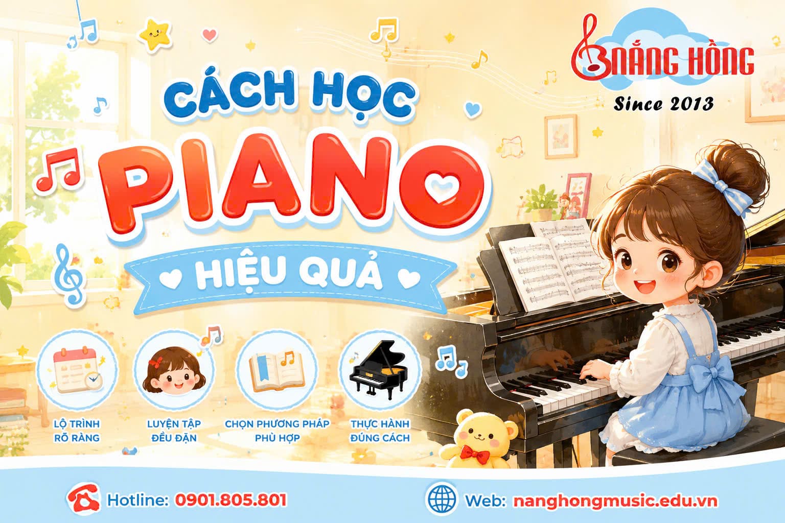 cách học piano hiệu quả