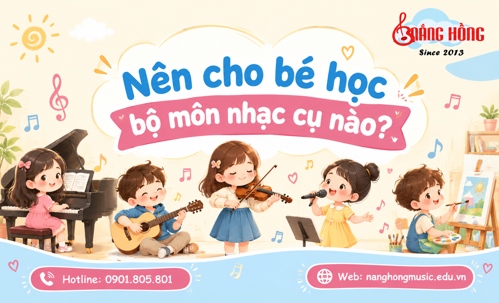 nên cho bé học bộ môn nhạc cụ nào?